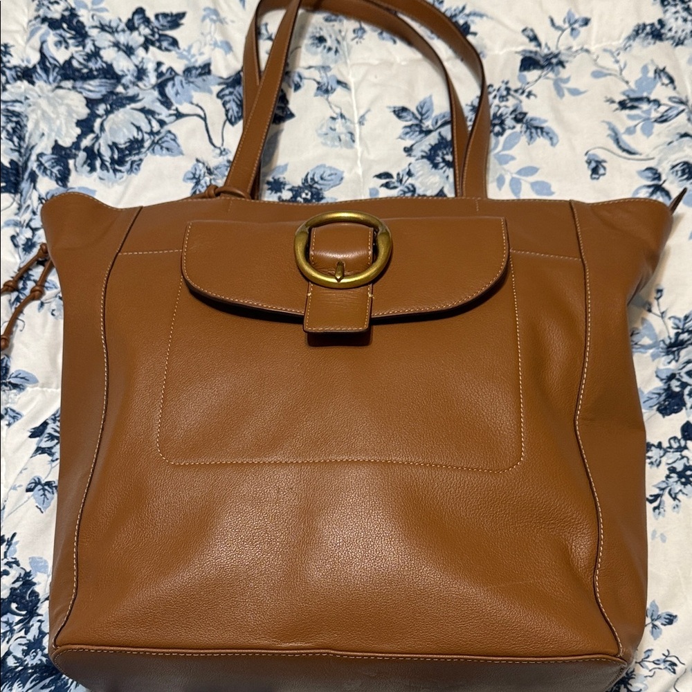 Lucky Brand Brown Tote with Gold Accent